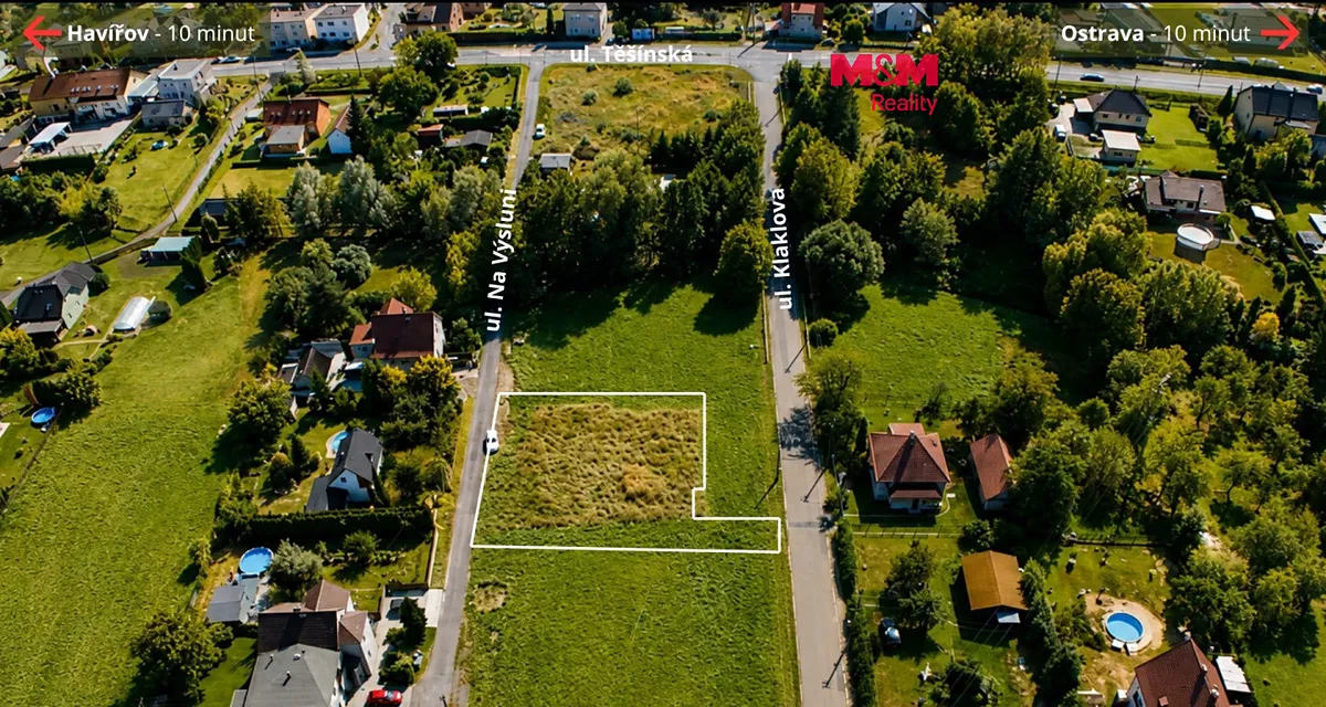 Prodej stavebního pozemku 1159 m²